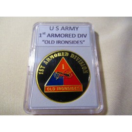 US ARMY 1st ARMORED DIVISION "OLD IRONSIDES" Challenge Coin