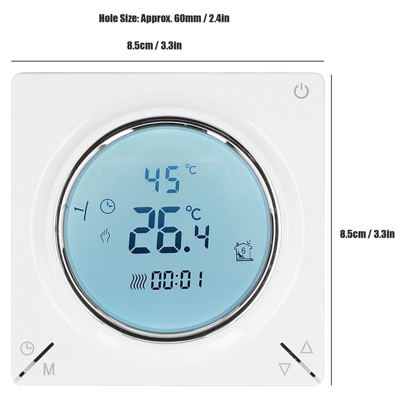 Thermostat NTC Thermistor LCD Screen High Accuracy Intelligent Control Flushbonading
