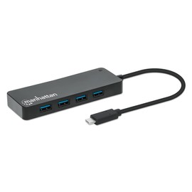 Manhattan 7-Port USB C 3.0 Hub Splitter – USB 3.2 Gen Type-C Ports, 5 Gbps Data Transfer Speeds–Compatible with Laptop, PC, MacBook, Mac Pro, Surface Pro, Flash Drive and More–3 Yr Mfg Warranty-168410