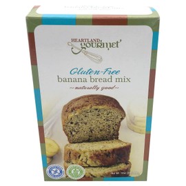 Heartland Gourmet Gluten Free Banana Bread Mix - Soft and Moist - Certified Gluten Free Ingredients - All Purpose - Safe for Celiac Diet