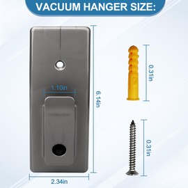 Vacuum Wall Mount Attachments for Shark Rocket Vacuum, 416FFJV300 Wall Mount Hanger Hook Replace Shark Vacuum HV300 HV302 HV320 HV322 HV380 UV422U V450 etc - 2Pack