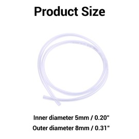 Fuel Line, 3.3Ft Fuel Hose Gas Oil Pipe Tube for Motorcycle Car Chain Saw Blower Lawn Mower Trimmer Engine (ID 0.2in)