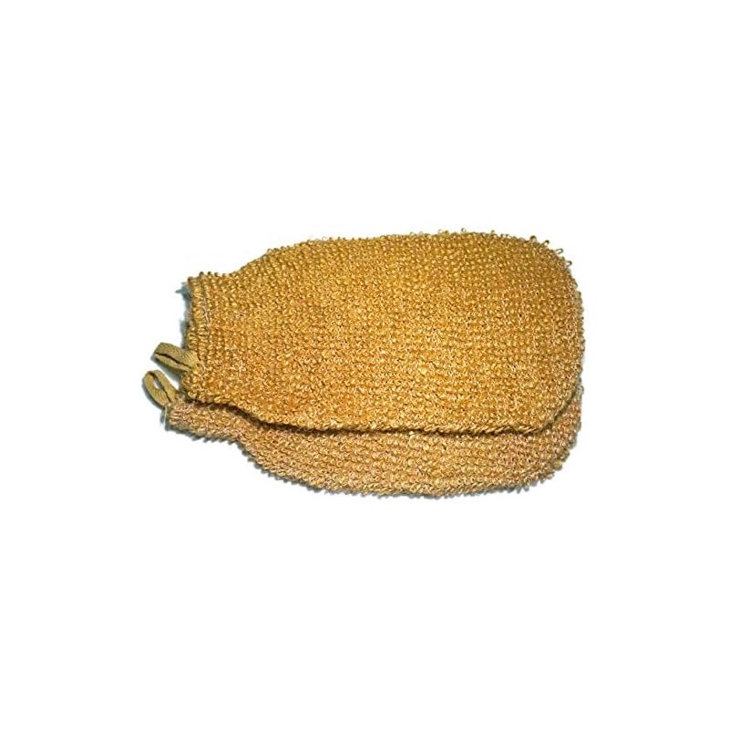 Manoplas Exfoliantes de Fibra Vegetal Natural (Pack de 2) para