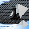 Snow Splitter for Metal Roof(2 piece Set), Snow Diverter for
