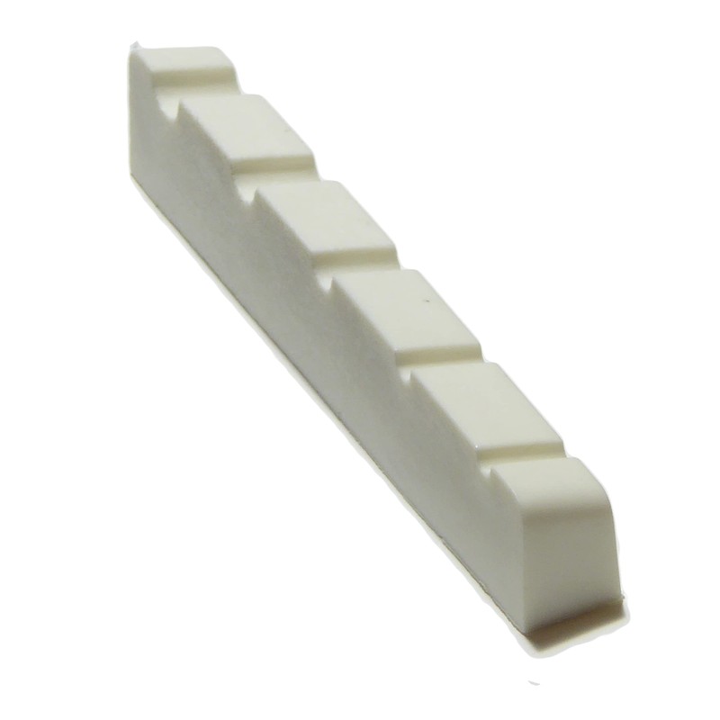 Bass guitar nut 5 string 45mm x 6mm white graphite