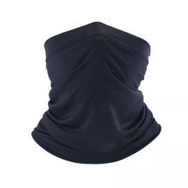 Unbranded Neck Gaiter Balaclava Face Scarf Mask for Women Men UV Sun Protection Bandana US - Black Solid