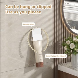 IOMDRWU 6 Pcs Large Self Adhesive Clips, Tapestry Hanger, Wall Tapestry Clips, No Drilling Adhesive Towel Holder, Towel Clip for Bathroom Kitchen Home Office Hotel, White