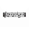 balvi Key Hanger Music Colour Black in the Shape of