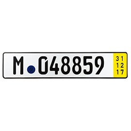 Munich Temporary German License Plate