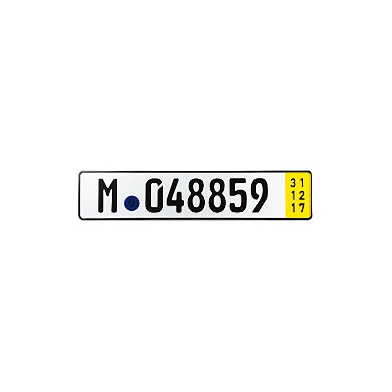 Munich Temporary German License Plate
