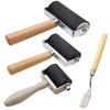4 Pack Rubber Roller - Brayer Rollers with 3 Size