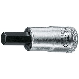 Gedore IN30 1643037 Hexagon Bit Socket 3/8 0.3 inch (7 mm)