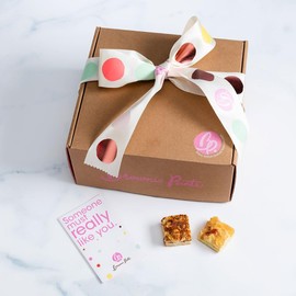Brownie Points It's Your Birthday Gift Box: Brownies, BrowniEmoji, Bruffles, Buckeyes, Cookies, Schmurtles, Pretzels and more. Gift Box and Bow, Fudge Chocolate Brownies, Gourmet Sweet Desserts