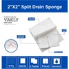 Vakly Split Drain Sponge Gauze 2x2 Sterile 6 Ply Pads