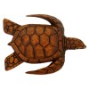 6" Long Hand Carved Acacia Wood Hawaiian Honu Sea Turtle