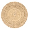 rattan round lunch mat