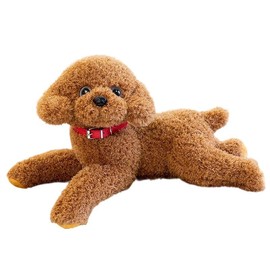 Poodle Plush, Dog, Realistic, Handmade, Gentle Texture, Cute and Healing Dog, Plush Body Pillow, Large Size, Sleeping All, Fluffy, Kids, Girlfriend, 18.9 inches (48 cm), For Elderly People, Christmas