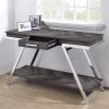 Steve Silver Roma Dark Gray Wood and Laminate Sofa Table