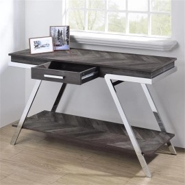 Steve Silver Roma Dark Gray Wood and Laminate Sofa Table