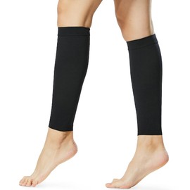 Beister 20-30 mmHg Graduated Calf Compression Sleeves for Women & Men, Firm Support Footless Compression Socks for Varicose Veins, Shin Splints, Edema, Recovery（2 in a Pack，Not Two Pairs）