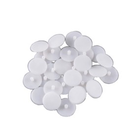 BOXONLY 3mm Screw Cover Caps, Round Hole Screw Head Protection Decoration Cap,White,100Pcs