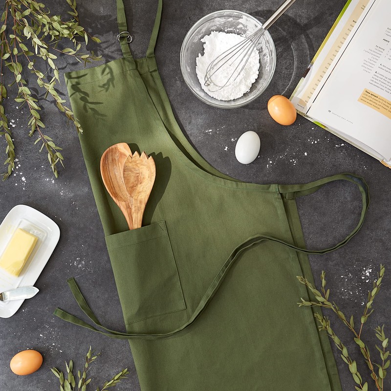 DII Everyday Basic Collezione Cucina, Cotone, Salvia, Standard, Chef Apron