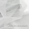 HUTO 2 Panels Small White Sheer Curtains 45 inches Long