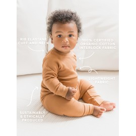 Colored Organics Baby Organic Cotton Infant Lightweight Pullover Top - Natural - 3T