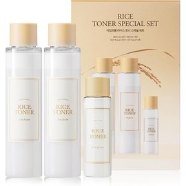 I'm From Rice Toner Special Set 11.15 Fl Oz, Limited Edition, Hydrating for Dry Skin, Vegan, Alcohol Free, Fragrance Free, Peta Approved, K Beauty Toner, Gift Set for Women