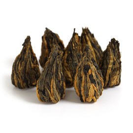 GOARTEA 2Pcs 250g / Total 17.6oz Nonpareil Supreme Yunnan Black Tea Loose Leaf - Fengqing Dian Hong Dianhong Pagoda Shape Chinese Tea