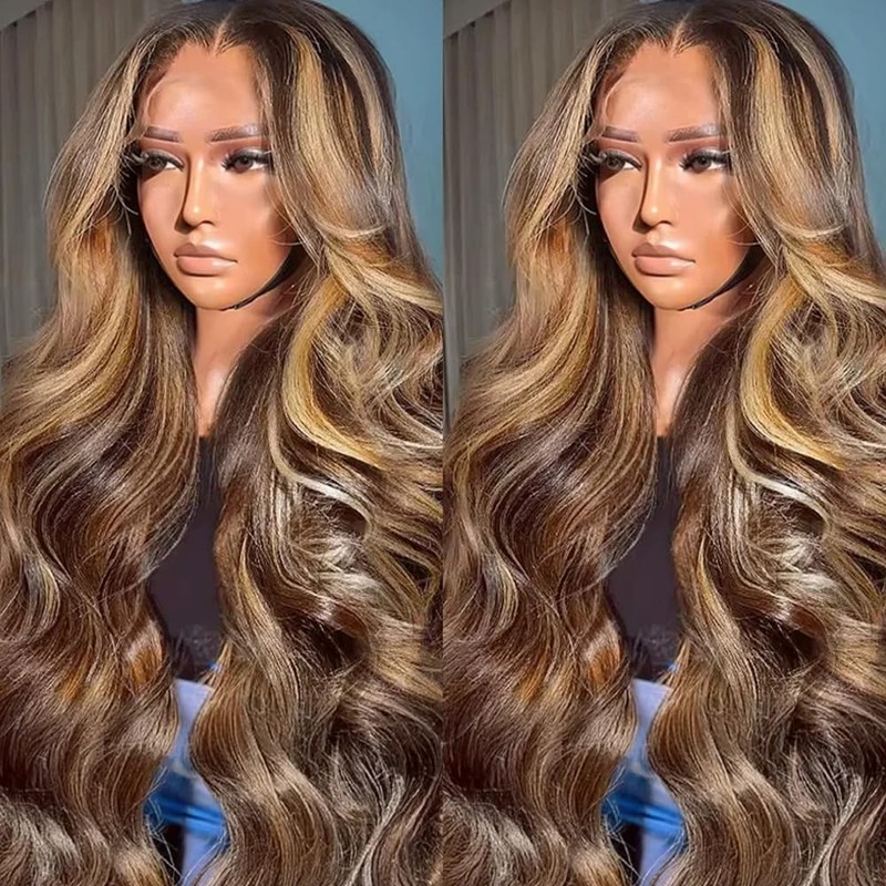 Ombre Lace Front Wig Human Hair 13x6cm HD Body Wave