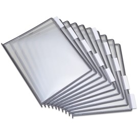 Ultimate Office AdjustaView Easy-Load Replacement Pockets & Tabs - Fits Ultimate Office AdjustaView Organizers Only, (Set of 10 Black)