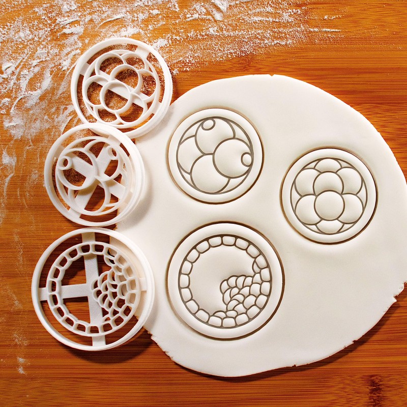 BAKERLOGY Set of 3 Embryo Cookie Cutters (Shapes: 4 Cells,