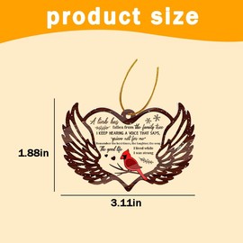 Memorial Christmas Ornament for Loss of Mom Dad Memorial Gifts for Women Men Remembrance Bereavement Gifts for Loss of Husband Sister Sympathy Gift for Loss of Brother Wife