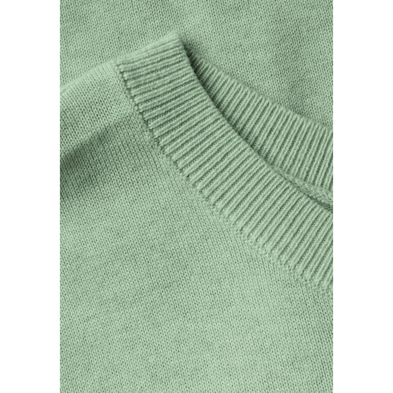 Street One Women's Short Sleeve Jumper, Milky Green Mel., 42