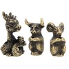 12Pcs Incense Holder Retro Zodiac Household Alloy Home Decoration for
