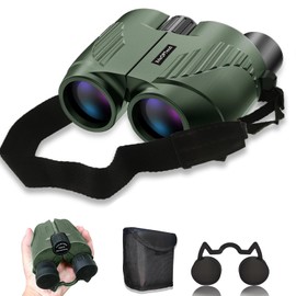 XrkrOPTend 20x25 Compact Binoculars with Strap for Kids and Adults, Sharp Clear, Mini Low Weight Binoculars for Bird Watching,Hiking Outdoor, Cruise Ship,Concert