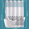 Conbo Mio Boho Shower Curtain Waffle Weave Hotel Style Shower