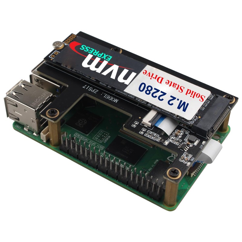 ZDE ZP517A PCIe to M.2 Key M NVMe SSD Shield
