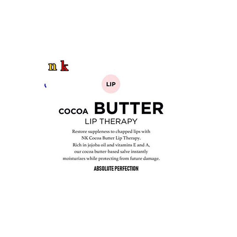 Cocoa Butter Lip Therapy By: NK 0.54 oz, Unisex