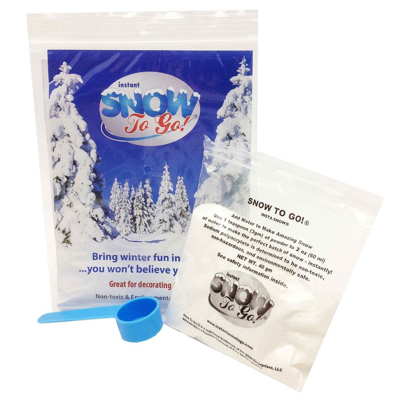 Instant Snow to Go (Makes 1 Gallon Snow Decoration)
