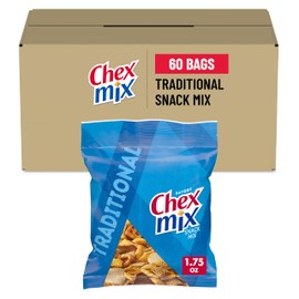 Chex Mix Traditional Flavor Snack Mix, 1.75-Ounce Single Serve Bags (Pack of 60)