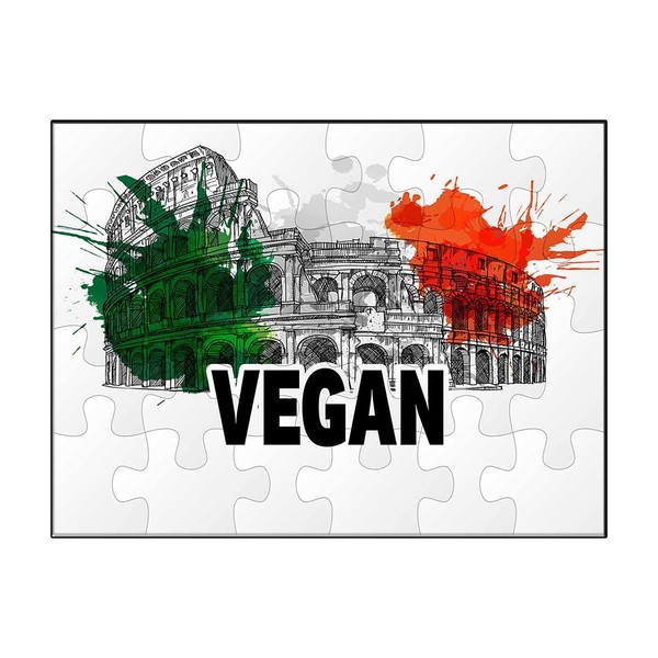 Makoroni - Vegan Italy Italian - Jigsaw Puzzle 30 pcs,
