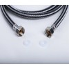 Connection Hose 5 m, Stainless Steel Reinforced Hose Tap, (G1/2),