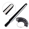 UK British Ring & Black Finger Sizer Measurer Tool Stick