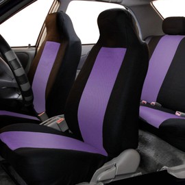 FH Group FB102PURPLE114 Universal Fit Full Set 3D Air Mesh Auto Purple Automotive Seat Covers fits Most Cars, SUVs, and Trucks