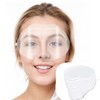 150-Pack Disposable Shower Face Eye Shields - Clear Visor for