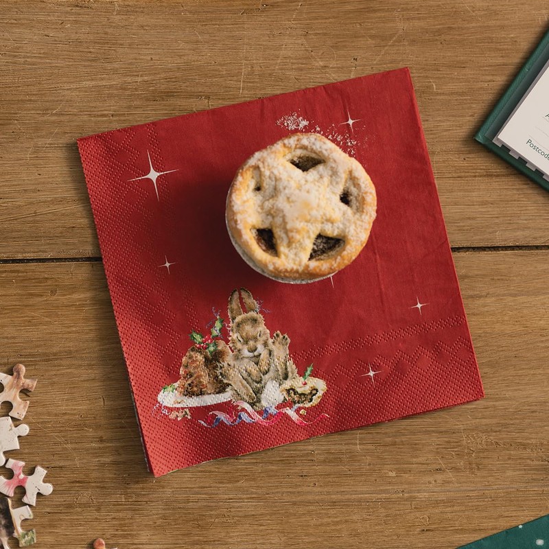Wrendale Designs by Hannah Dale Merry Little Christmas' Rabbit Lunch