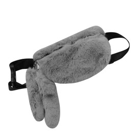 Women Girls Faux Fur Fanny Pack Fashion Plush Waist Pack Winter Belt Bum Bag Coin Phone Pouch Crossbody Chest Bag
