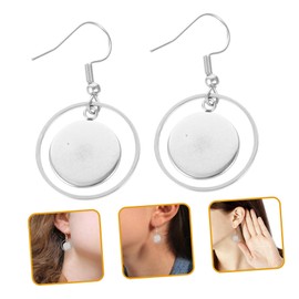 Tofficu 20pcs Pendant Bezel Tray Blank Earring Bezel Pendant Bezel Blanks Earring Bezel Settings Earring Pendant Earrings Jewlery Earring Setting Tray Stainless Steel Empty Support Mosaic